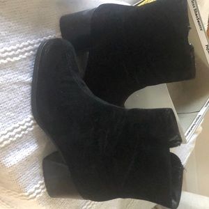 Used black suede booty in size 7.5!